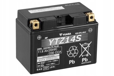 BATTERY MOTO YUASA YTZ14S 12V 11.8AH 230A  