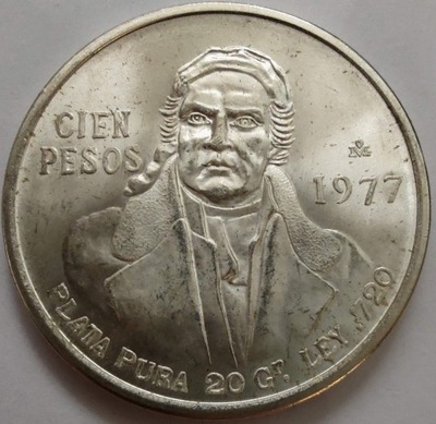 0695 - Meksyk 100 peso, 1977