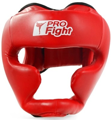 Kask bokserski Profight 705 PU czerwony senior