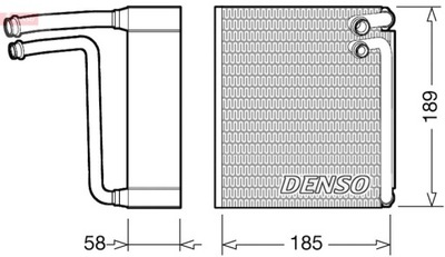 DENSO DEV09025 ВИПАРНИК, КОНДИЦІОНЕР