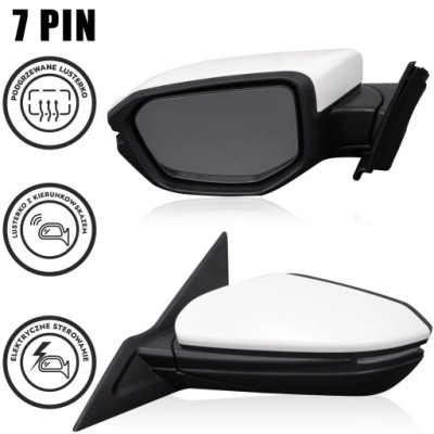 Honda civic x 2016-2019 зеркало левая 7pin 76258tgga42 фото №1