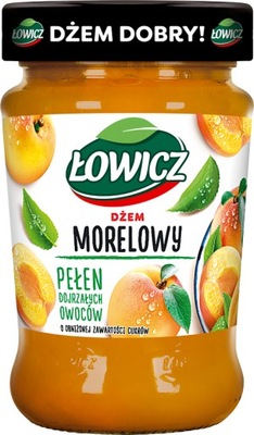 Dżem Morelowy Łowicz Niskosłodzony Owocowy 280g