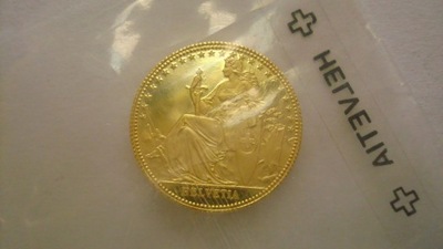 Szwajcaria 1/10 uncji złota 1986 stan 1