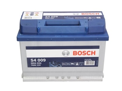 АККУМУЛЯТОР BOSCH S4 009 (74AH/680A, ЛЕВЫЙ +, B13)