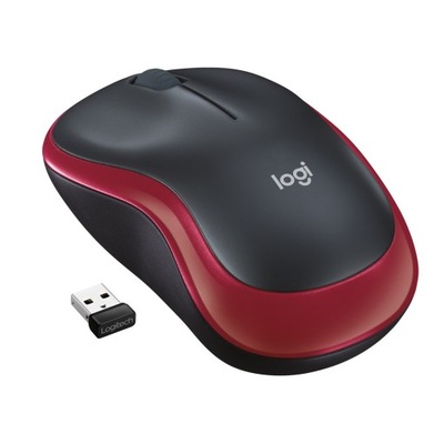 Mysz Logitech M185 910-002240 1000 DPI czerwony
