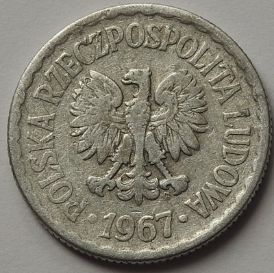 1 zł złoty 1967 z obiegu piękna RZADKA