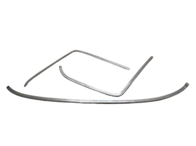 Mercedes s w126 72- накладки хром скло задній фото №1