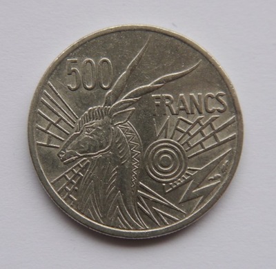 CZAD 500 FRANCS 1977 A RZADKA