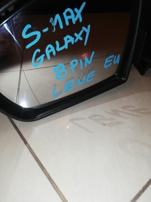 MIRROR WITH MAX. GALAXY LEFT 8 PIN  