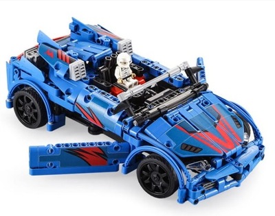 SAMOCHÓD WYŚCIGOWY CABRIO ZDALNIE STEROWANY KLOCKI CADA