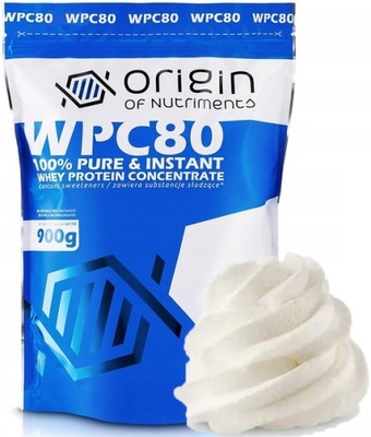 ORIGIN WPC80 900g BIAŁKO KONCENTRAT WPC SMAK: ŚMIETANKOWY