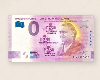 Banknot 0 Euro 2021 (Polska) - Kazimierz Górski