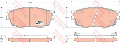 КОЛОДКИ ТОРМОЗНЫЕ ПЕРЕД TRW GDB3309