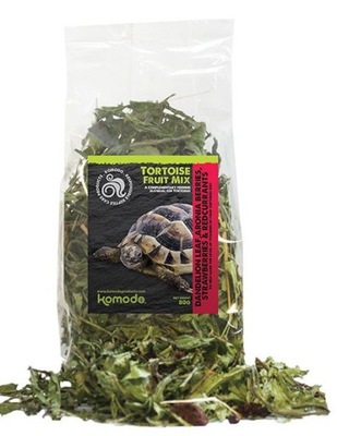 Komodo Tortoise Fruit mix 80g - suszone liście mniszka i owoców dla żółwi