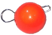 Czeburaszka ołowiana Pomarańczowa Fluo 2 g (1szt)
