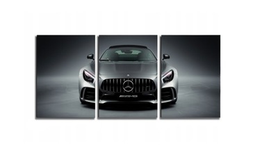 Obraz na ścianę Mercedes AMG 3 szt. tryptyk dla fana motoryzacji 40x90 cm