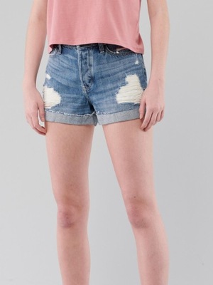 A2A107 SPODENKI JEANSOWE MOM SHORT HOLLISTER 25