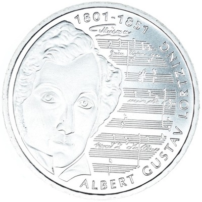 Moneta, Niemcy - RFN, 10 Mark, 2001, Hamburg, 200t