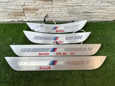 Накладки порогові накладки bmw 8 g16 m набір фото №1