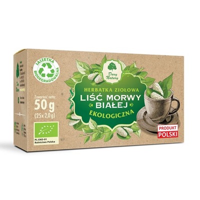 Morwa biała liść EKO Dary Natury, 25x2g