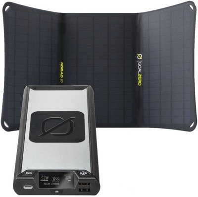 Powerbank 25600 mAh USB-PD 100W panel solarny 20W