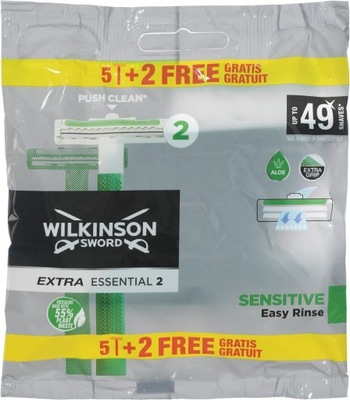 Wilkinson Sword Extra2 Sensitive Jednorazowa 7 szt.