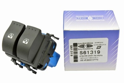 Переключатель кнопка окон левый перед renault megane ii scenic ii 8200107772 фото №1