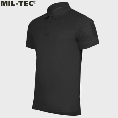 Mil-Tec Koszulka Polo Quickdry Termoaktywna Black 2XL