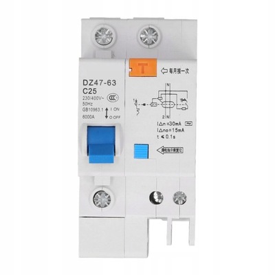 1P N 25A INTERRUPTOR AC INTERRUPTOR ROZNICOWO-PRADOWY  