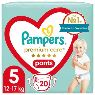 PAMPERS Pieluchomajtki Premium Care PANTS 5 20 szt