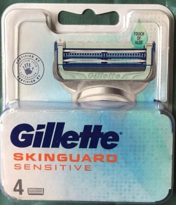 Gillette Skinguard Sensitive aloes wkłady 4szt