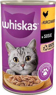 WHISKAS KARMA DLA KOTA KURCZAK W SOSIE 400g