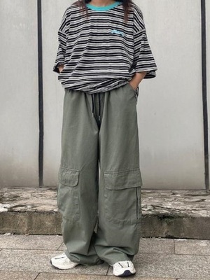 Spodnie y2k Harajuku Kpop Y2k workowate Carg
