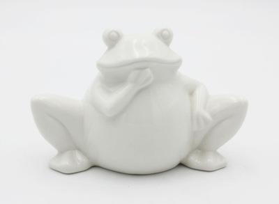 Figurka ogrodowa żaba żabka ceramiczna do ogrodu