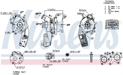 93496/NIS ТУРБИНЫ LAND ROVER DISCOVERY 3,0D NISSENS