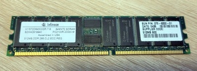 1GB RAM (2x512MB) ECC REG DDR-266 Infineon HYS72D64500GR-7-B PC2100R-20330