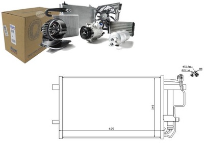 CONDENSADOR DE ACONDICIONADOR MAZDA 3 2.2 MZR CD (BL)  