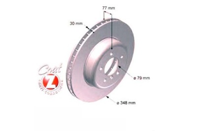 Тормозные диски тормозные 2szt bmw 5 e60 e61 6 e63 03-10 zi фото №1
