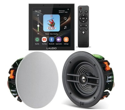 LAUDIO W40WIFI RADIO INTERNETOWE PODTYNKOWE Z BT / USB + GŁOŚNIKI JBL 2X 60