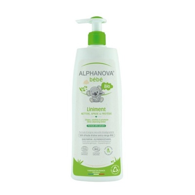 Alphanova Bebe, Organiczna oliwka z wodą wapienną BIO-Liniment, 500 ml