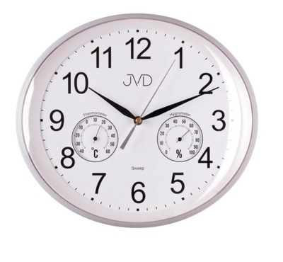 Zegar ścienny JVD HTP64 Higrometr Termometr