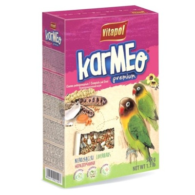 Pokarm karma dla papug Nierozłączek Vitapol Karmeo