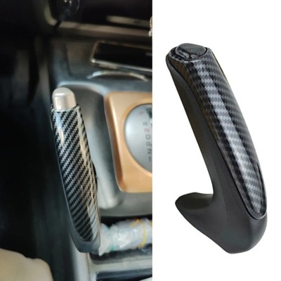 CARBÓN FIBER FRONT HAND BRAKE TRIM COVER PARA HONDA CIVIC CUPÉ SEDAN~35601  