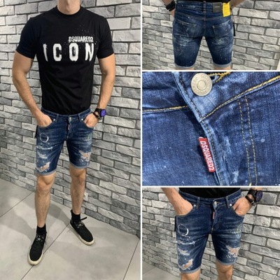 DSQUARED2 50 krótkie spodenki D2 jeansowe EU31 D2