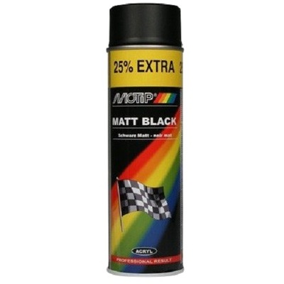 MOTIP Spray Lakier akrylowy czarny mat 500ml