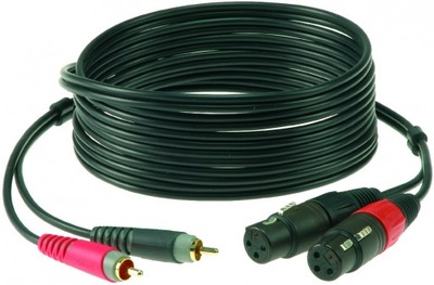 Klotz kabel 2xRCA / 2xXLRf 3m