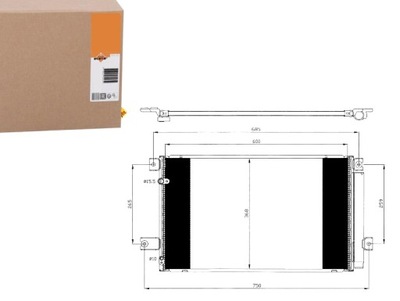 CONDENSADOR DE ACONDICIONADOR TOYOTA AVENSIS 05- NRF  