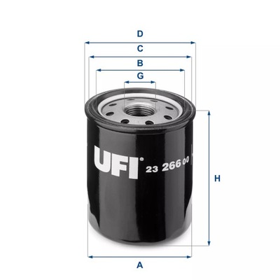 FILTRO ACEITES UFI 23.266.00  