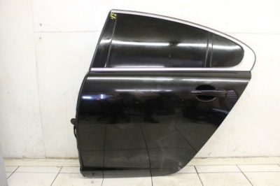 Дверь левая левый задняя jaguar xf sedan 2007- чёрные фото №1