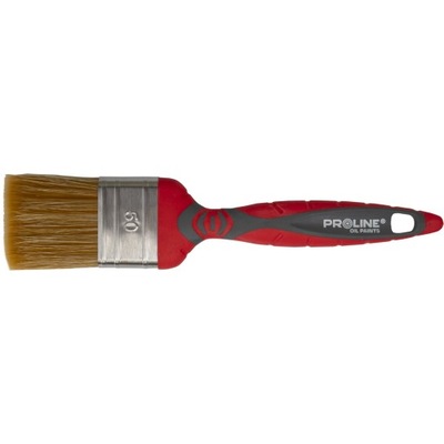 PĘDZEL PŁASKI PREMIUM 40MM,RĄCZKA 2K-TPR,SS,OLEJ,P